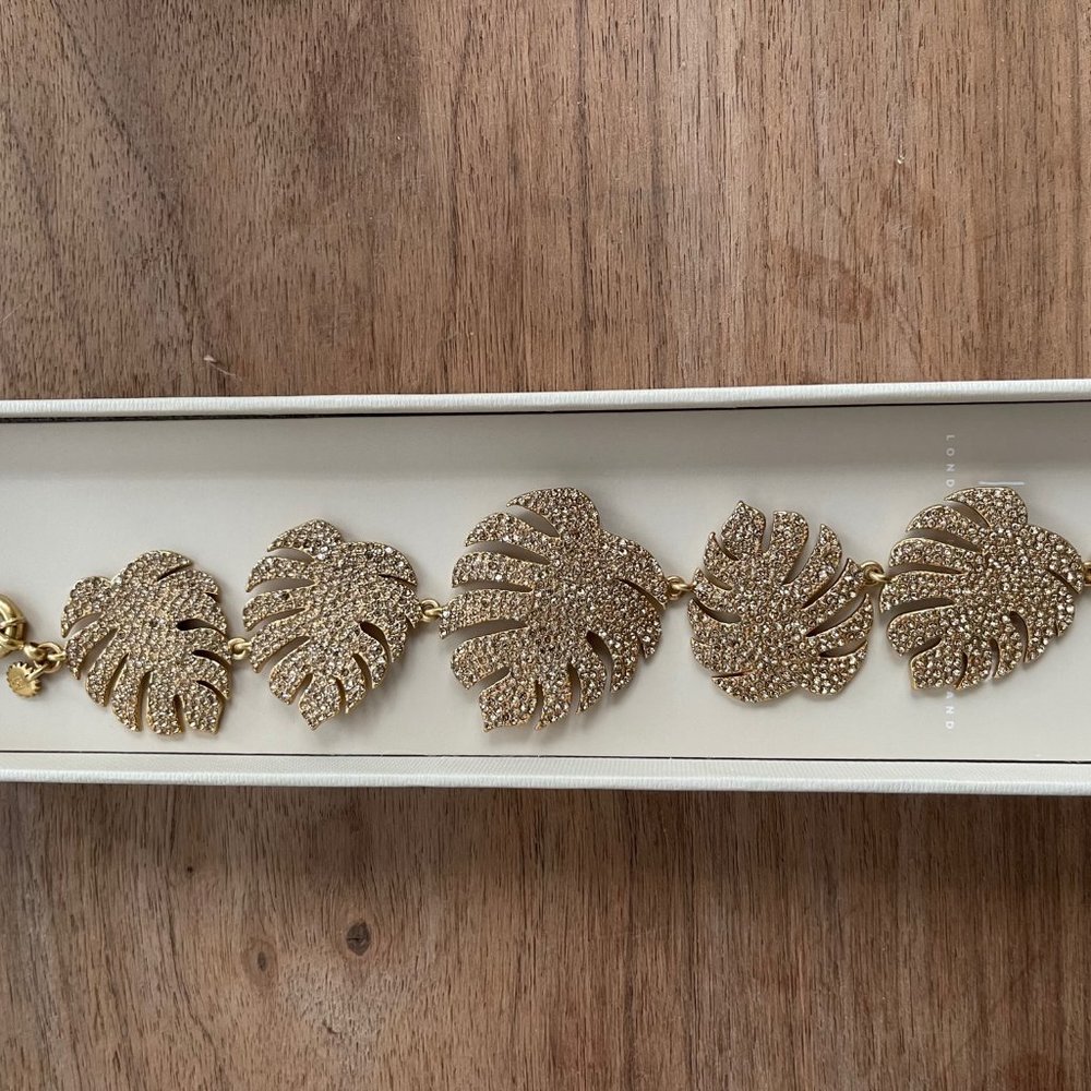 New in Box India Hicks Palm Leaf Bracelet